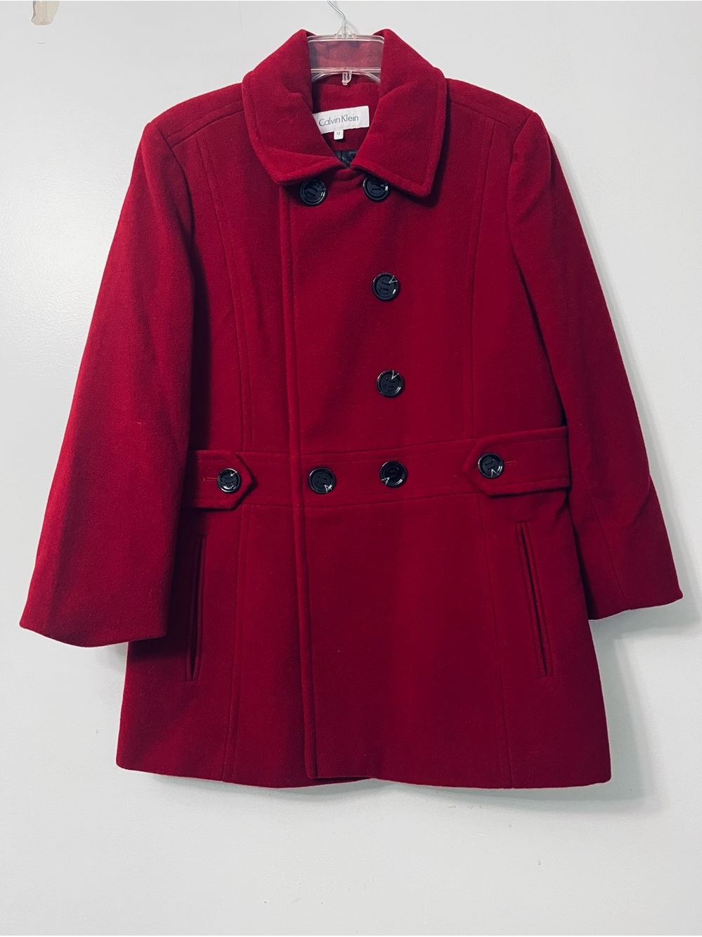 Calvin Klein wool blend pea coat